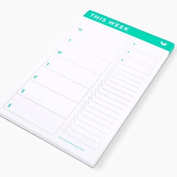 NWT Cultivate What Matters Weekly Sticky Notepad - Coral - Picture 2 of 6